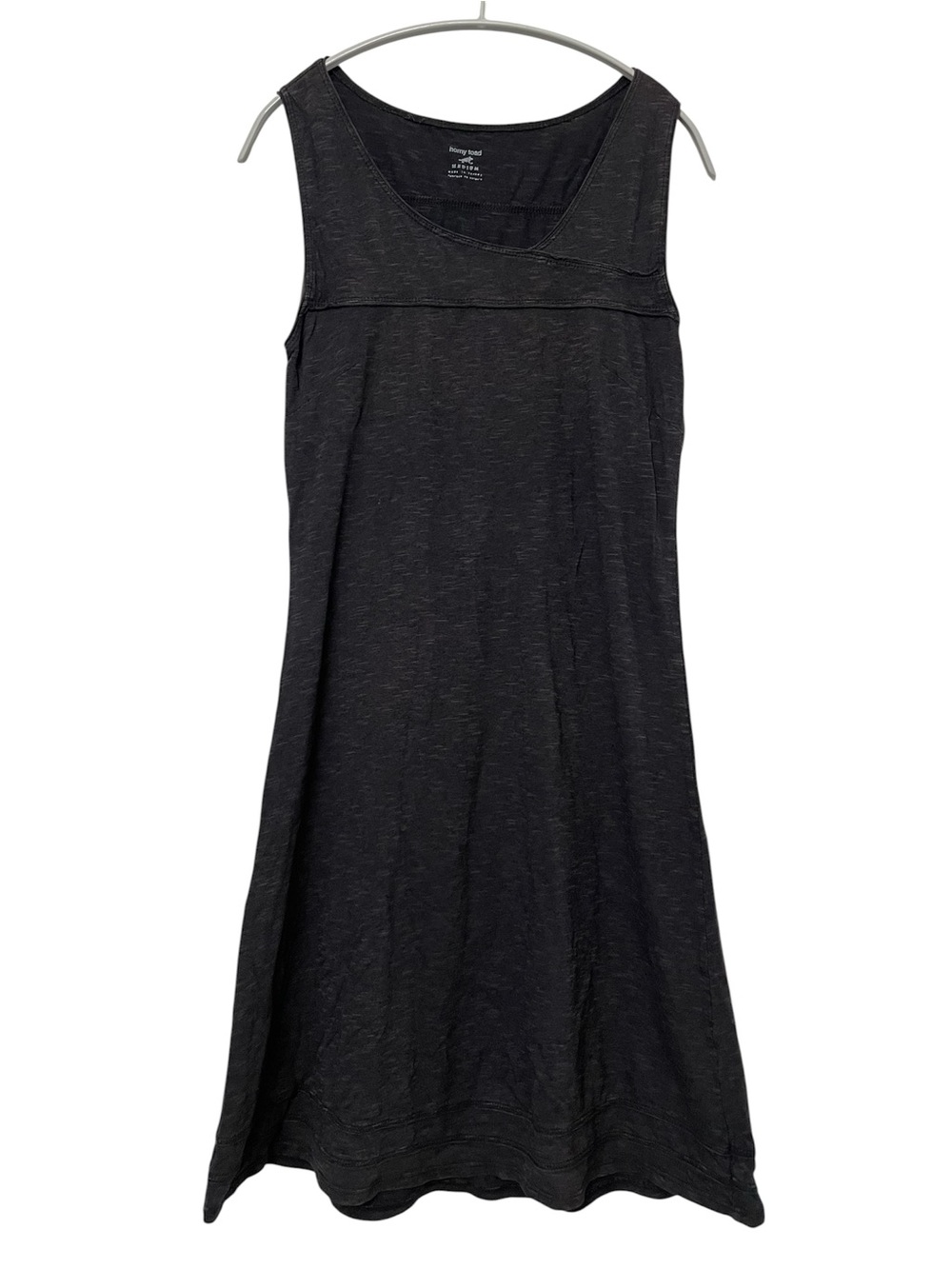 Horny Toad Charcoal Oolong Sleeveless Cotton Tencel Dress